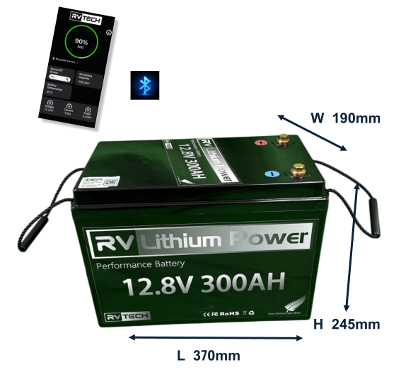 RVTECH 300AH Lithium Iron Phosphate Battery / BMS