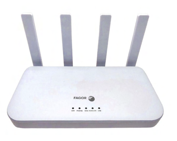 ONT 425 GPON network end-point 4xGbE 2x5dBi. Wifi 6